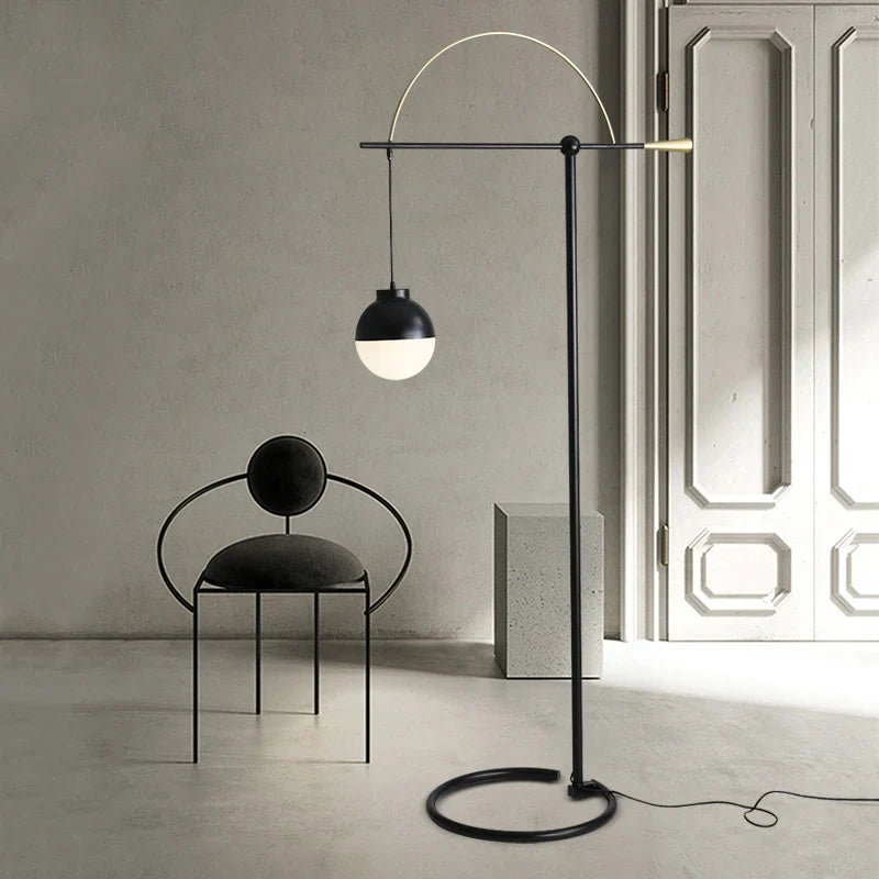 Creative fishing floor light for interior - view 3