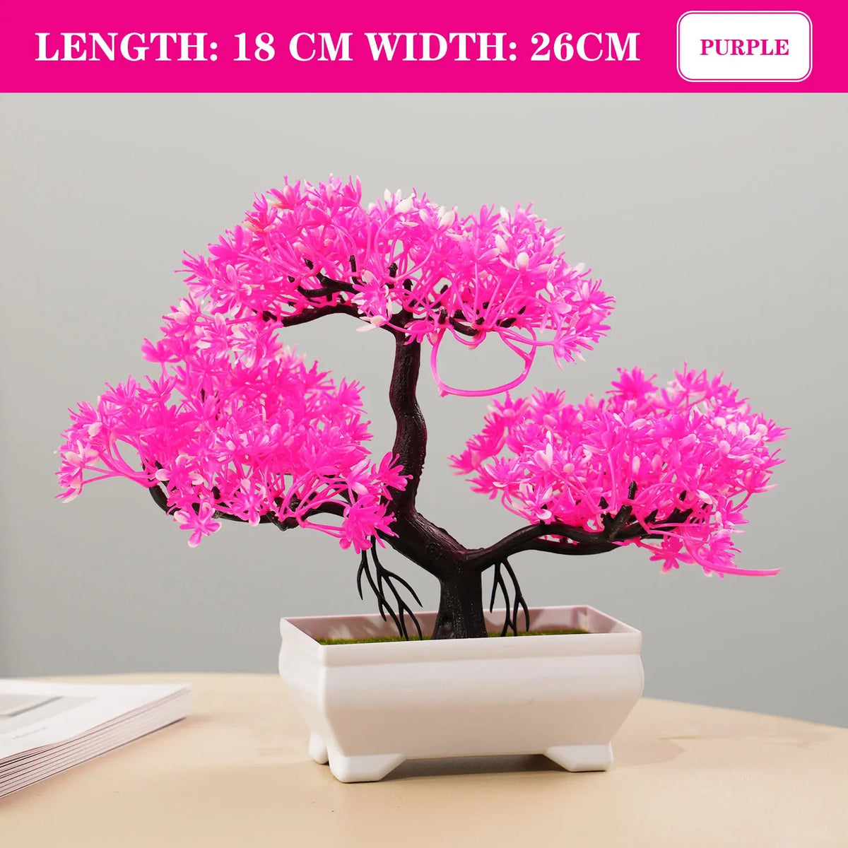Artificial plants bonsai small tree interior and exterior decoration - PJ28-03 / With Pot