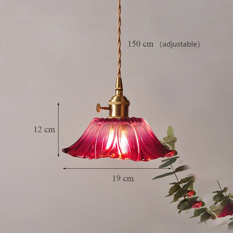 Pendant in decorative glass modern Japanese style - 2 / Robot Bulb Included