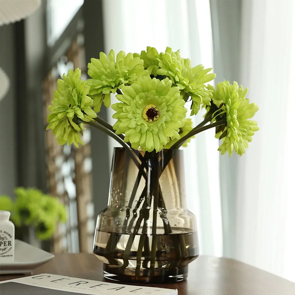 Lot of artificial flower heads gerbera for interior and exterior decoration - view 2