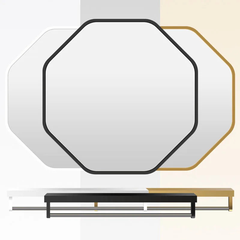 Irregular mirror with storage holder for make-up - view 3