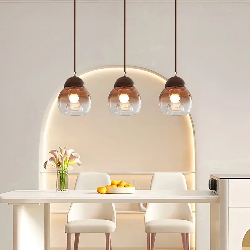 Retro glass pendant light medieval style for modern decoration - view 3