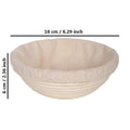 Rattan bread basket Indonesian fermentation basket woven - Round 16x6cm