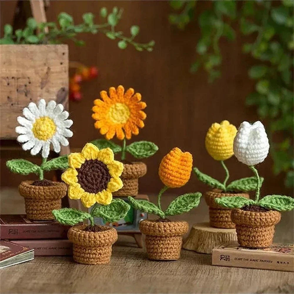 Handmade pot plant for decorative gift of Saint valentine - view 4