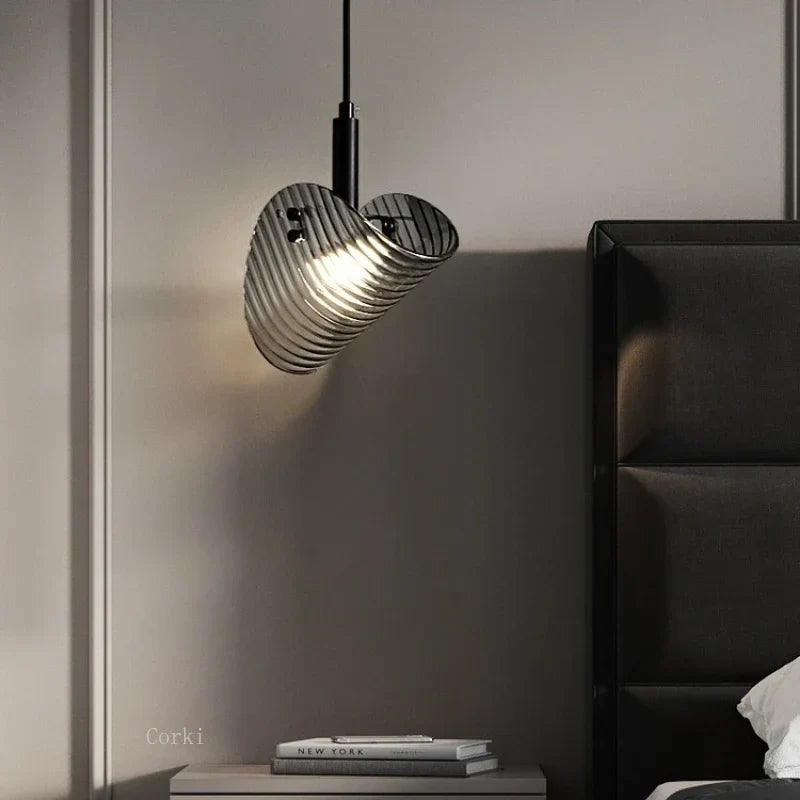 Art decorative glass design pendant light with modifiable gradation - view 2