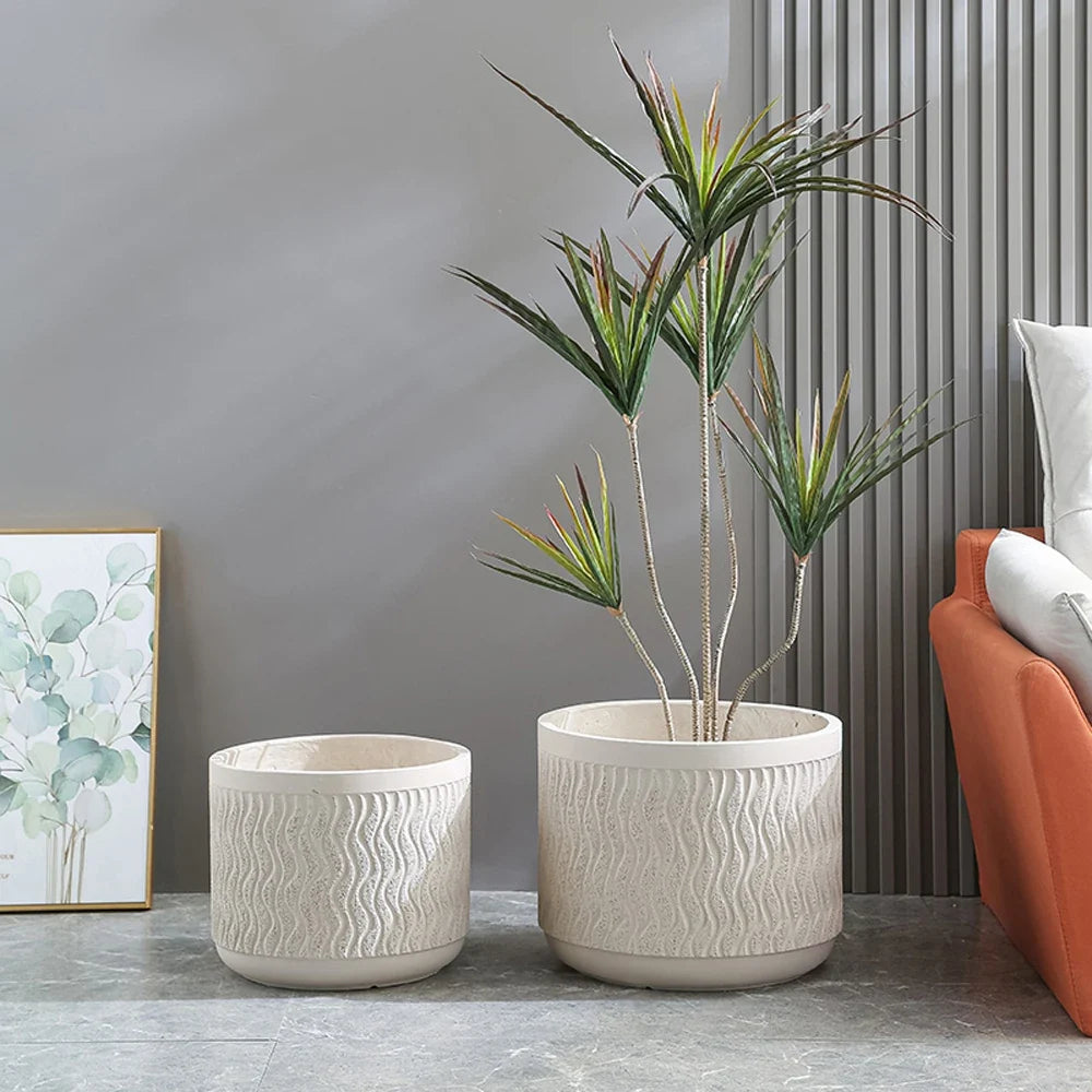 Modern silicone mould for light and luxurious concrete flower pot - view 3