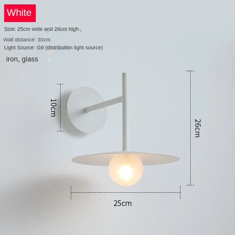Minimalist wall sconce for modern interior decoration - Cool White (5500-7000K) / White-H 26cm
