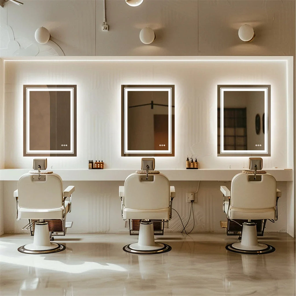 Luxury crystal LED mirror with variable intensity - view 6