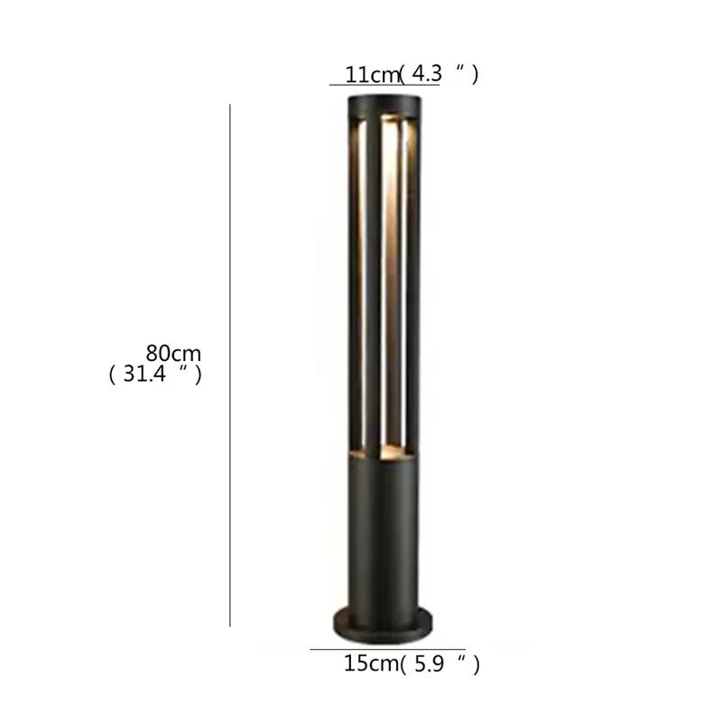 Led outdoor lamp for garden and courtyard - Y  H80CM Electric