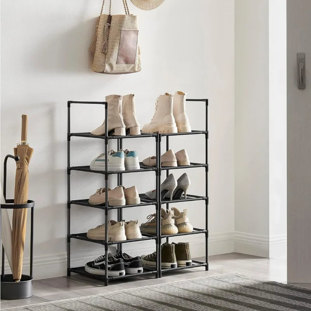 10 level standing shoe shelf large storage capacity - view 2