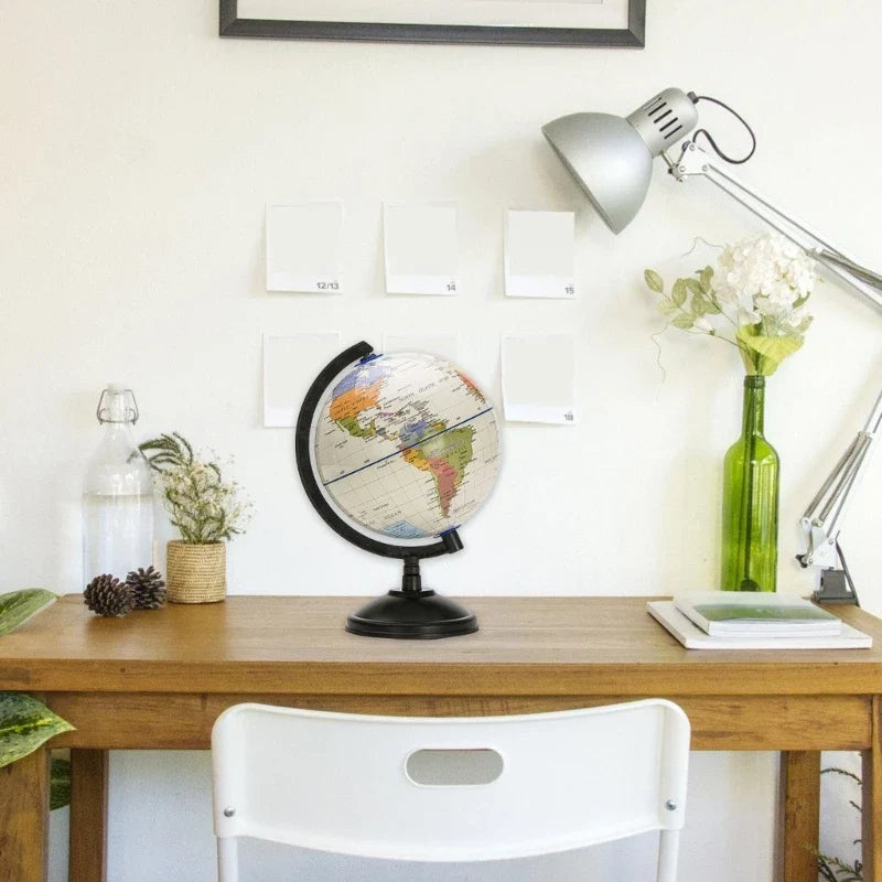 5.59Inch Desktop World Globes with Stand, 360 Rotating Educational World Globes - view 5