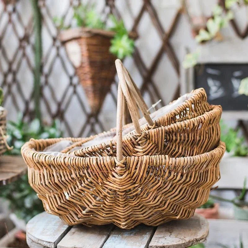 Hand woven basket for fruit and vegetables - view 2