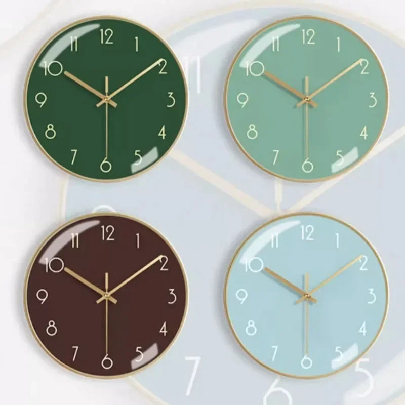 Modern wall clock in aesthetic and silent metal - view 5