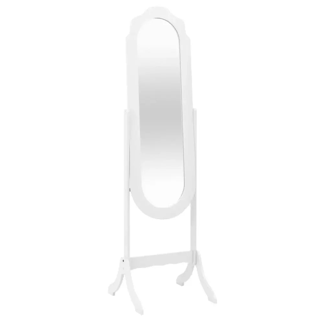 White floor mirror 45,5x47,5x160 cm wood engineering interior decoration wall Decker living room decoration - view 7