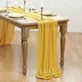 Table runner cotton gaze bohemian wedding party - 40x200cm