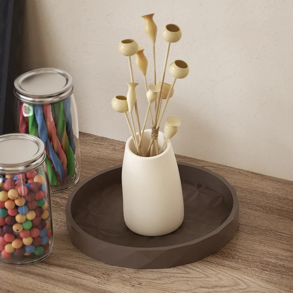 Concrete tray for storage and artisanal decoration underglass - view 4