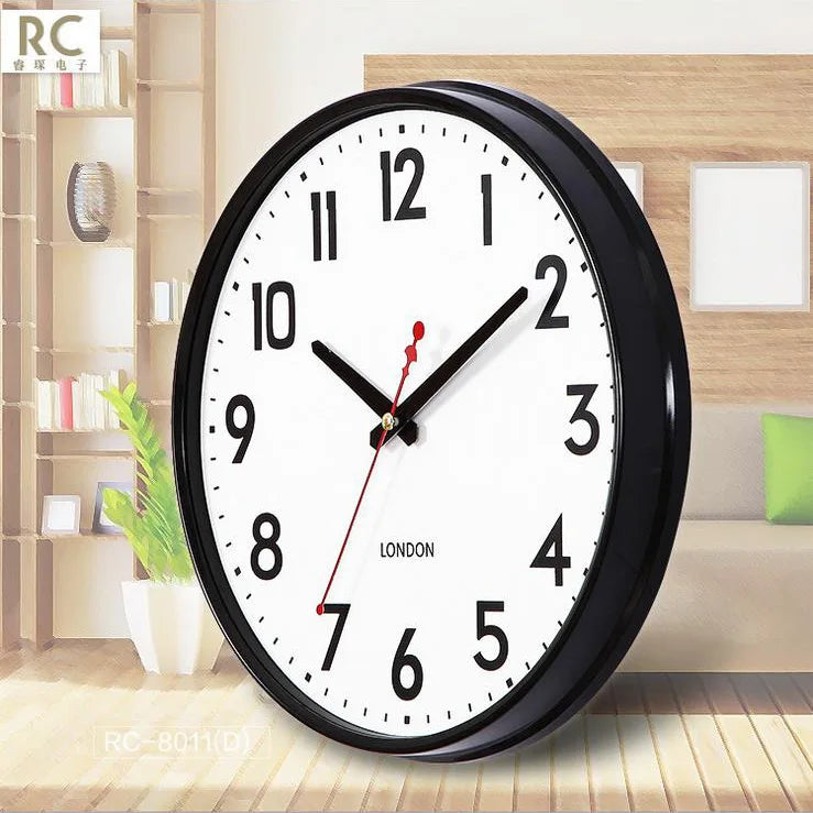 Silent shabbaby chic retro wall clock for interior decoration - One / 12 inches