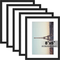 Versatile photo frames in different sizes, suitable for wall or table display, modern design, suitable for home (Black) - black / 14-11