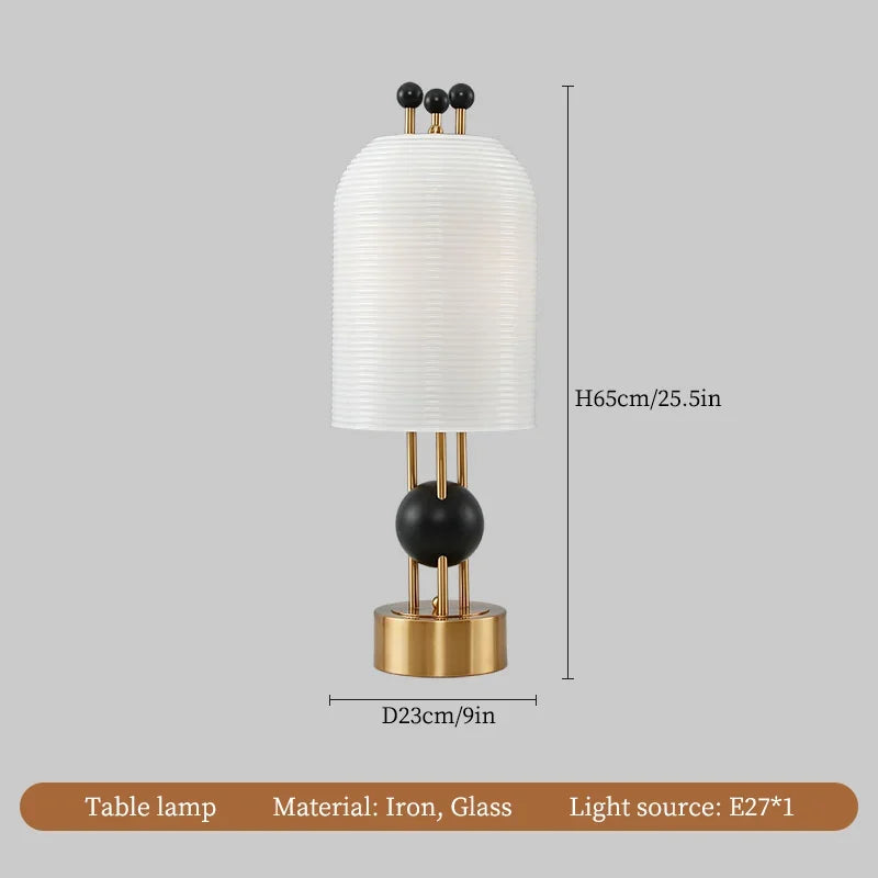 Wabi-sabi design glass chandelier for modern decoration - Table Lamp / Warm Light