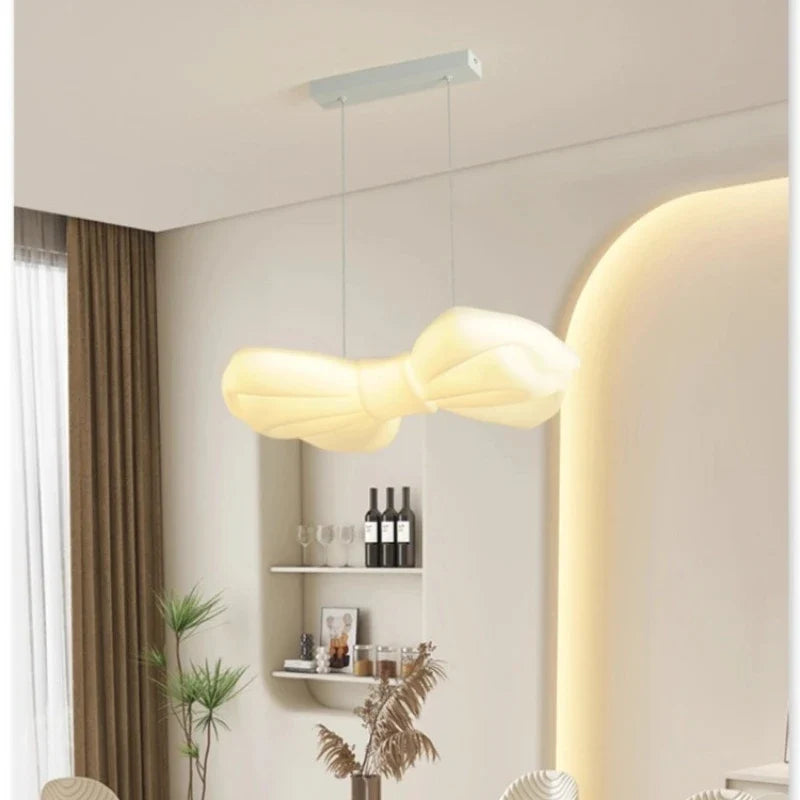 Modern LED warm romantic cream ceiling lamp Pendant lamp suitable for children bedroom dining room, study decorative chandelier - view 2