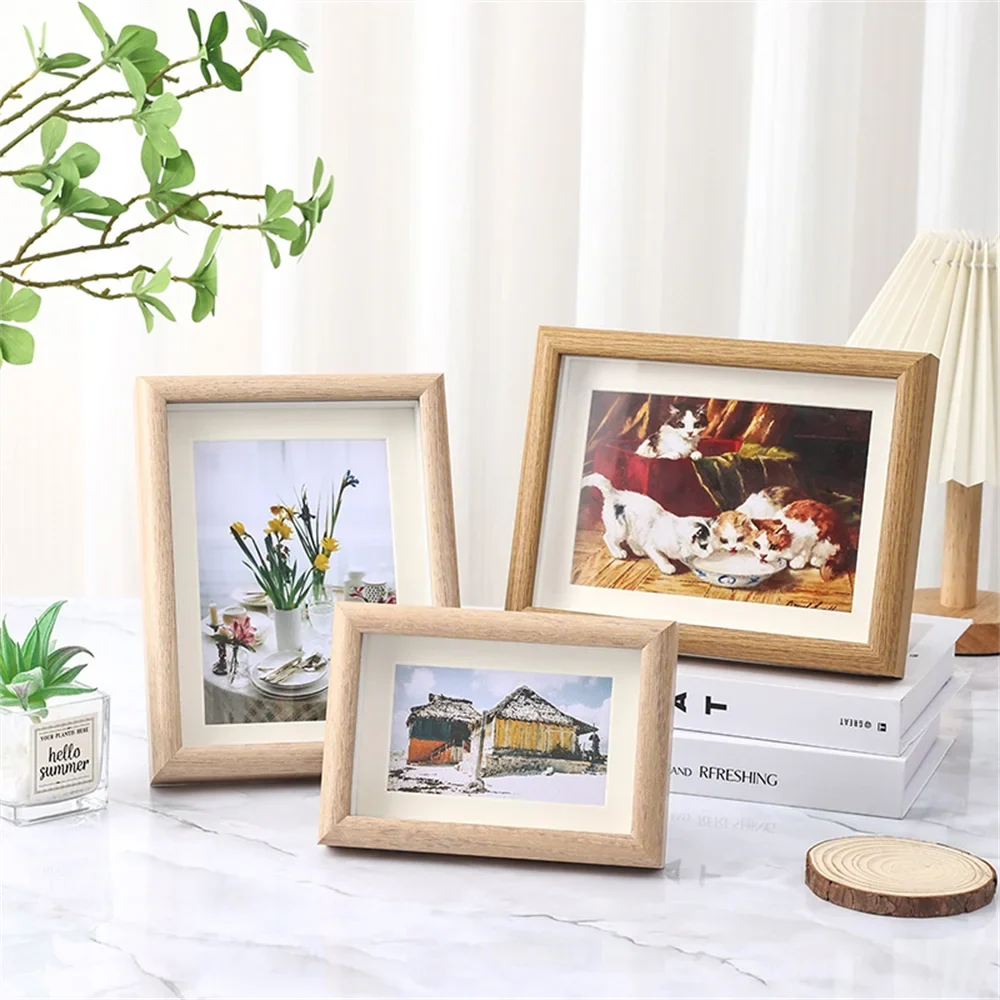 Wooden picture frame for portraits family wedding and travel - view 4