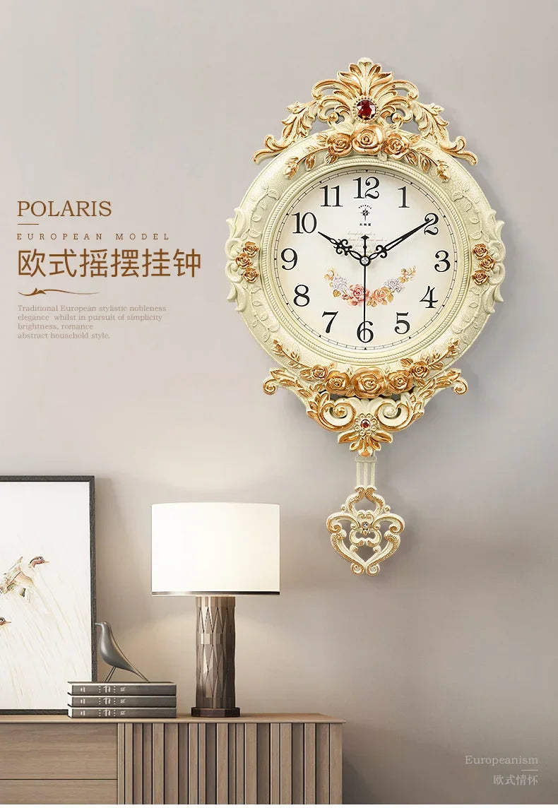 Silent modern style wall clock for interior decoration - view 6