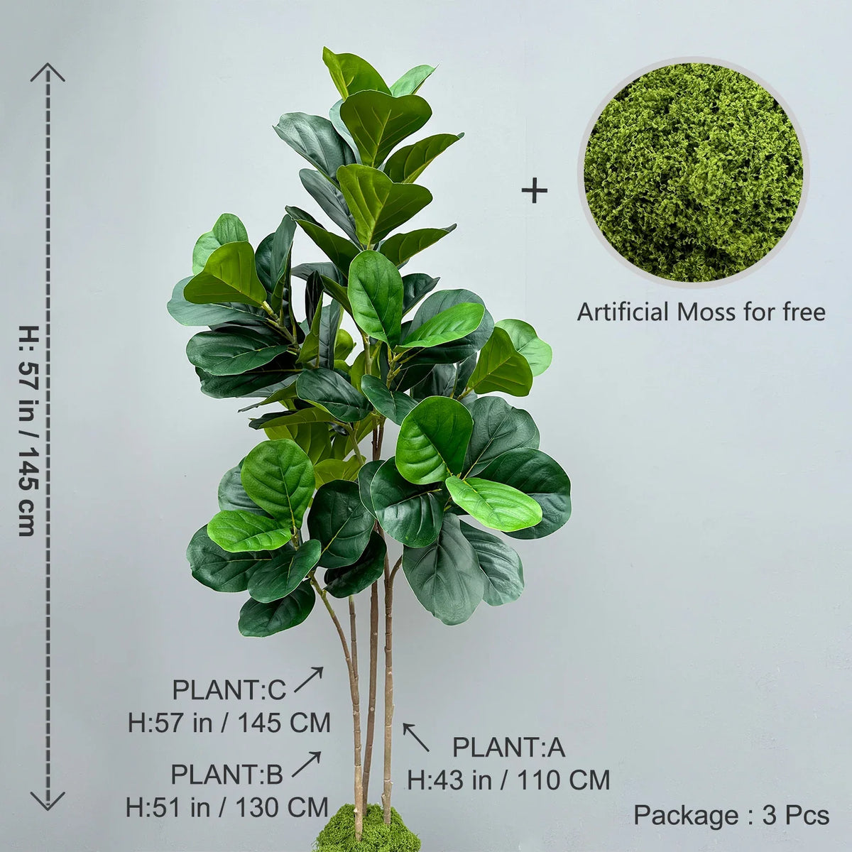 Realistic artificial plant for interior decoration and events - B-544-Z134