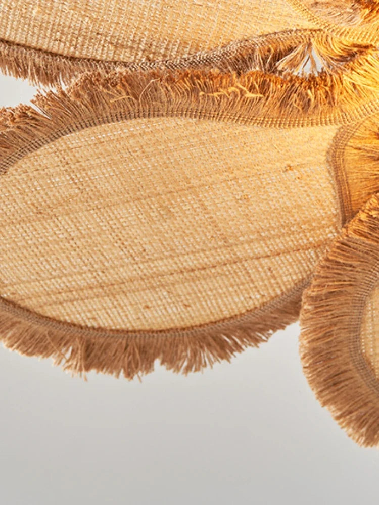 Minimalist lustre floral design woven grass for indoor - view 6