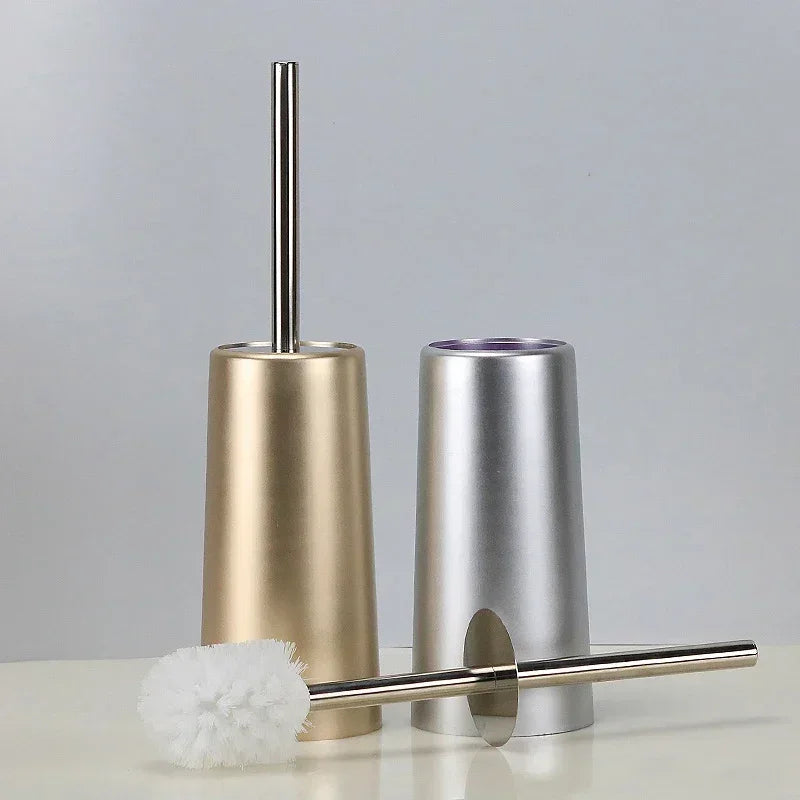 Toilet brush with long handle soft hair without dead end - view 2