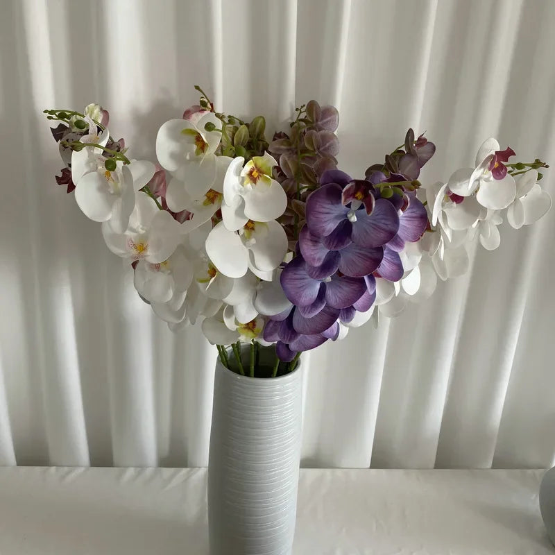 Artificial phalaenopsis orchid rose decoration for wedding and garden - view 2