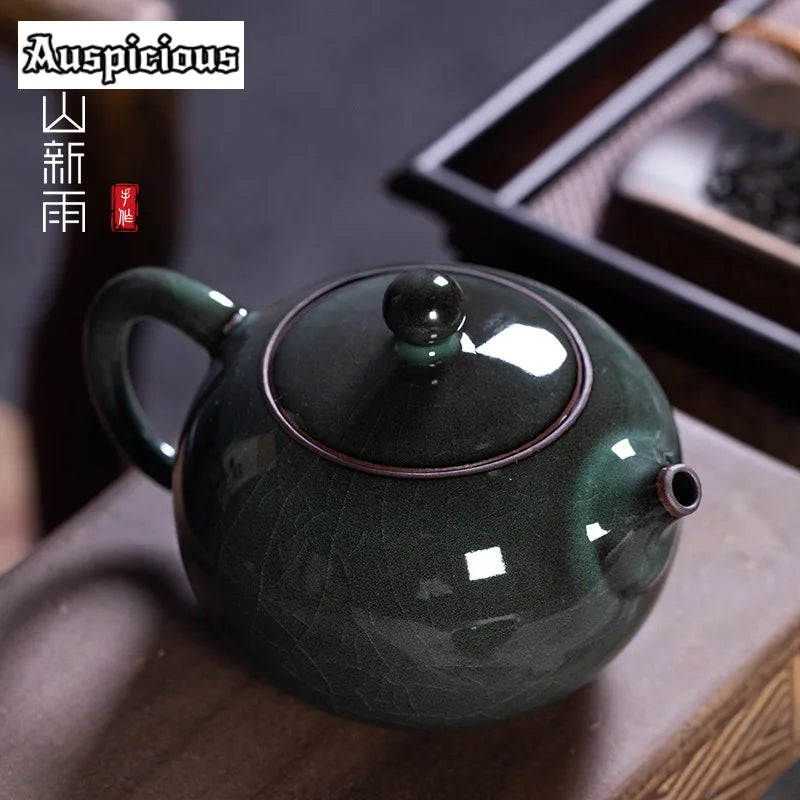 Teapot artisanal celadon crackle 300ml style longquan luxury - view 7