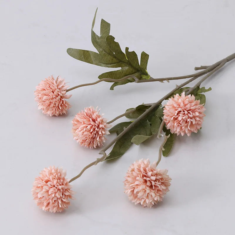 Artificial flowers dandelion decoration wedding gift bouquet saint-valentin - Light Pink