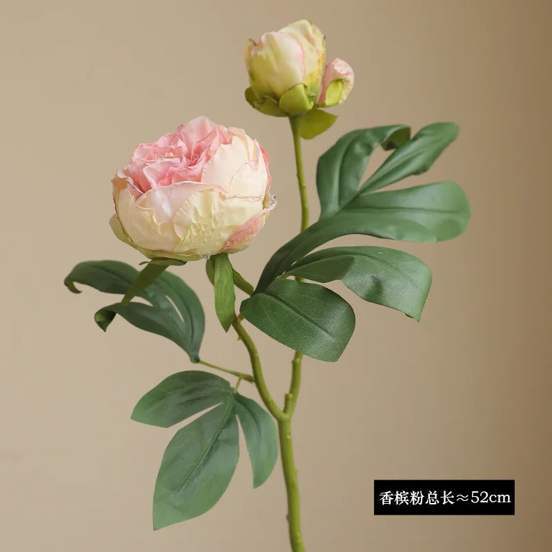 Large artificial silk peony flowers for wedding decoration - view 2