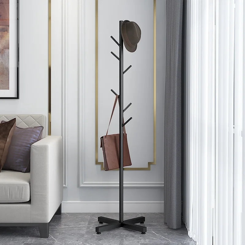 Luxury coat holder on foot with 8 hooks versatile organizer - view 3