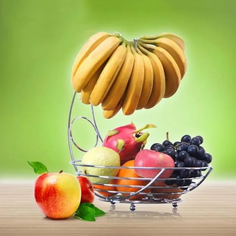 Metal fruit basket for decoration and storage - view 6