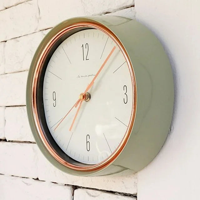 Vintage silent wall clocks for elegant modern decoration - One / 22X22X6.5CM