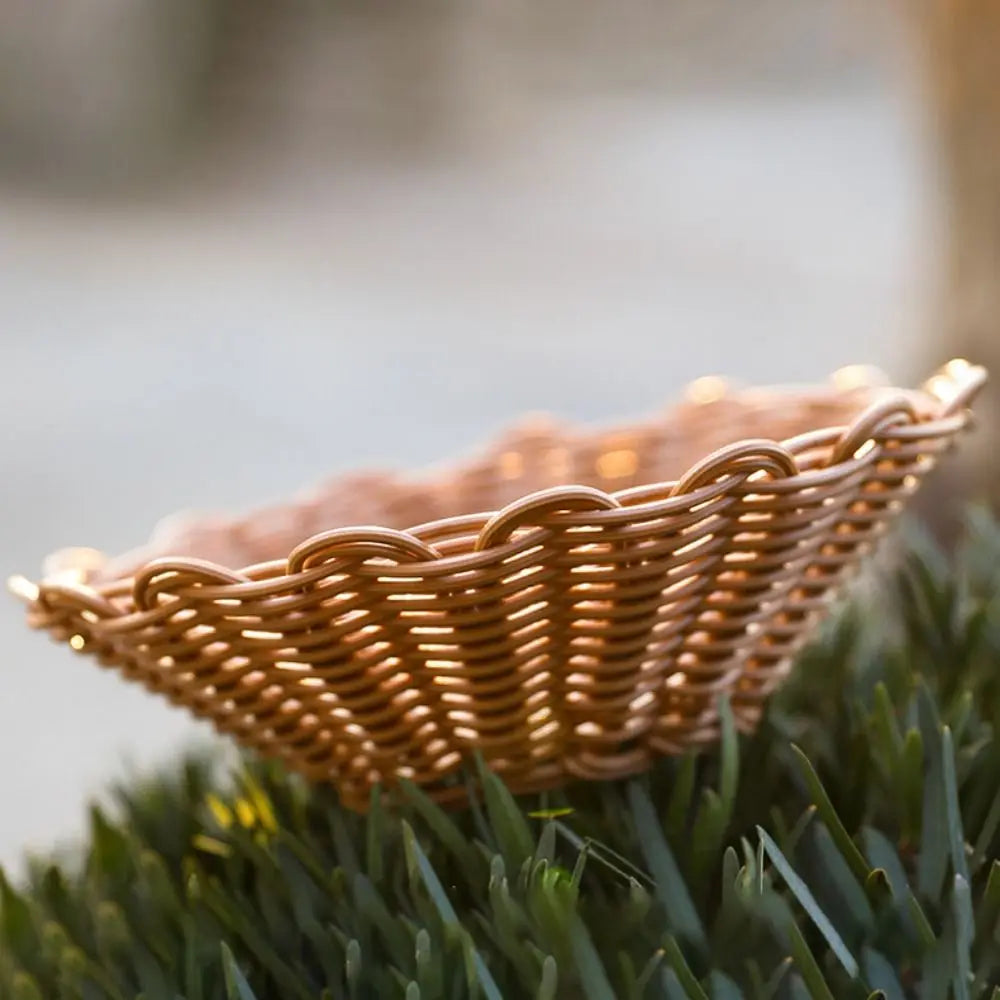 Wicker round basket for storing various objects - view 2