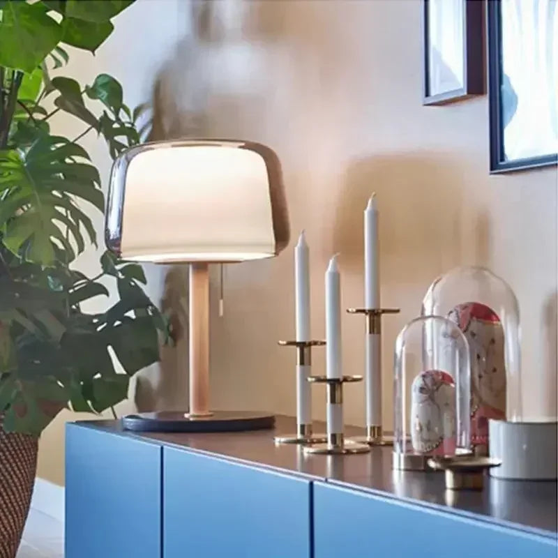 Modern design bedside lamp in high-end glass 2024 - view 2