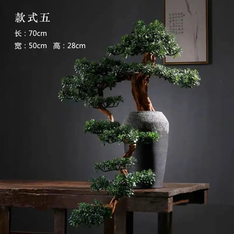 Bonsai ceiling top-of-the-range Chinese interior decoration - 70X50X28CM 05