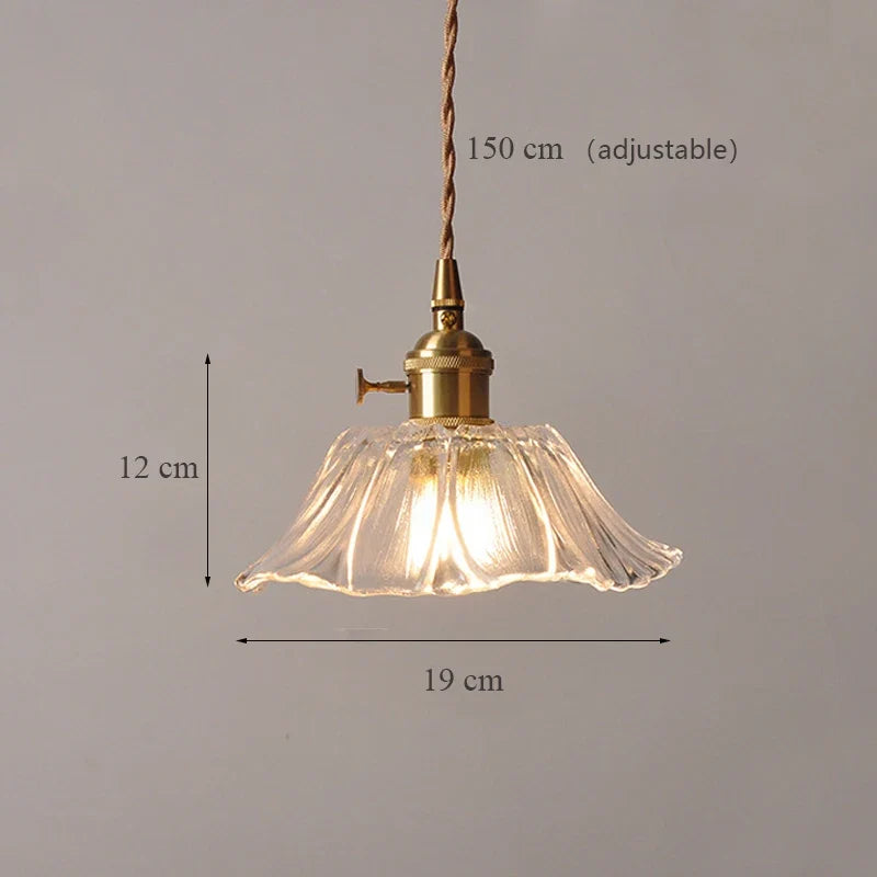 Pendant in decorative glass modern Japanese style - 3 / Robot Bulb Included