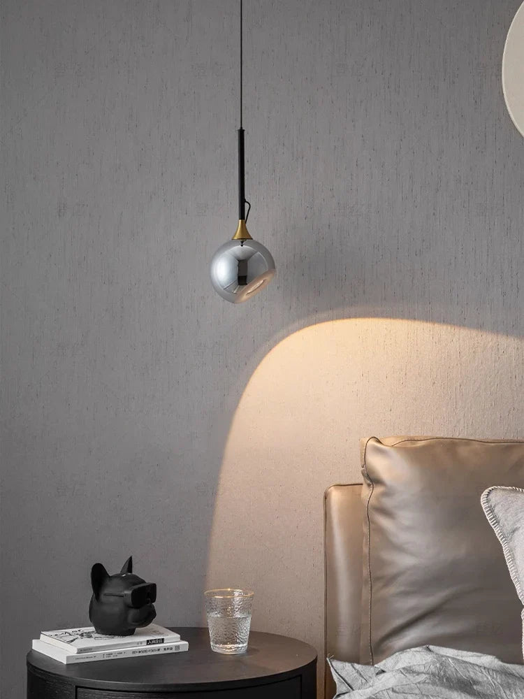 Modern bedside lamp with adjustable magnetic suction - view 2