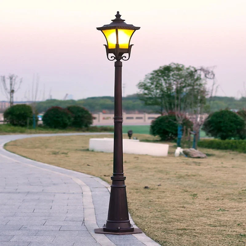 Retro aluminium garden lamp waterproof rustproof - view 2