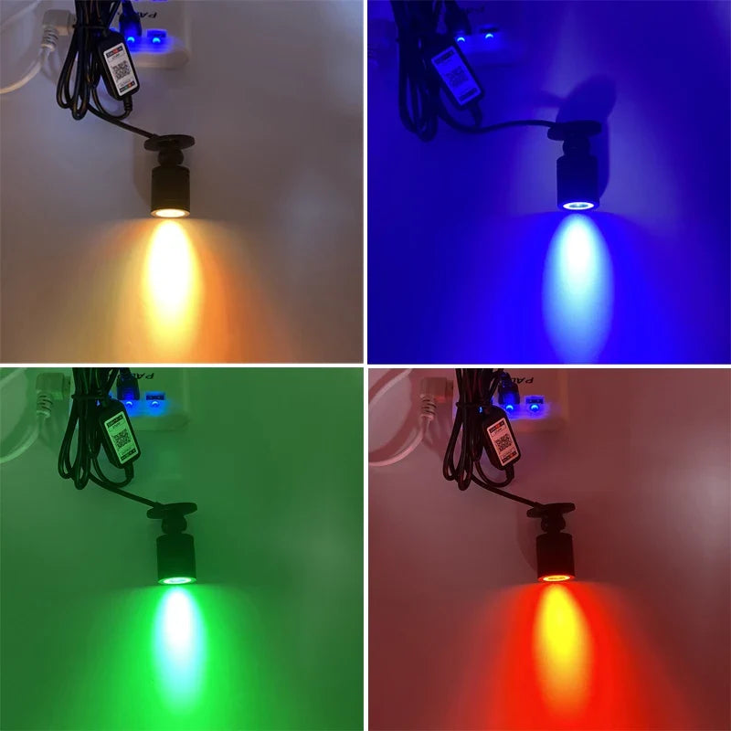 Smart led rgb spot with bluetooth control and adjustable color - view 3