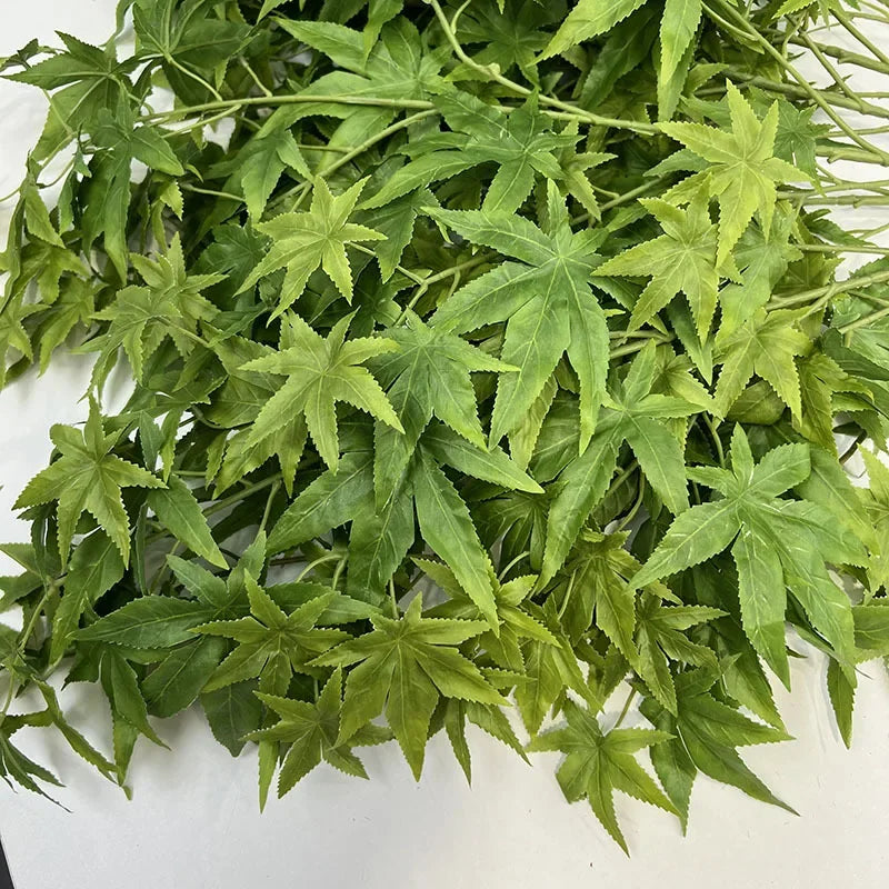 Artificial plants in decorative silk maple foliage for indoor use - view 6