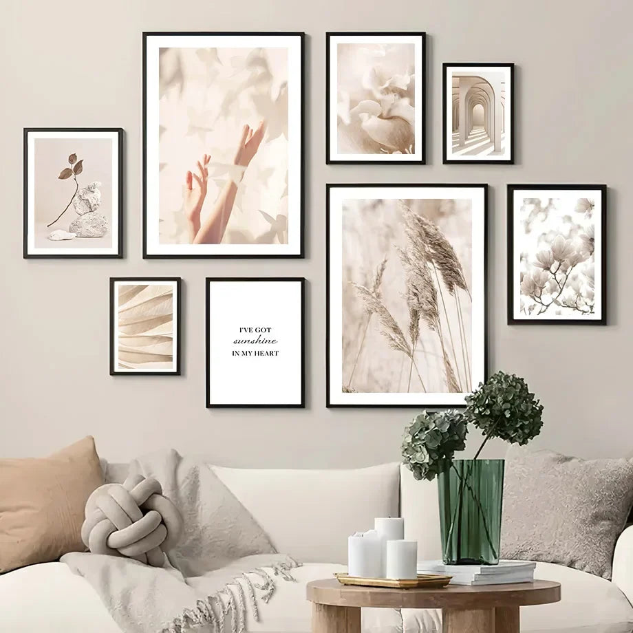 Plant orchid feather art wall for interior decoration - view 3