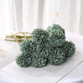 Bouquet of artificial flowers for wedding decoration and handicraft vases - Green / 5 Pieces