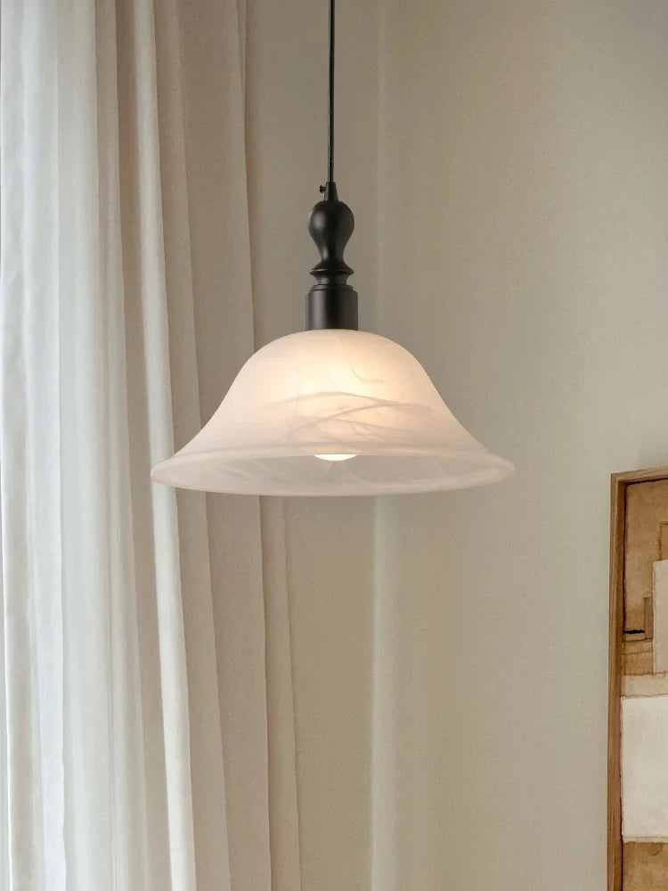 Japanese retro style solid wood pendant light for interior decoration - view 3