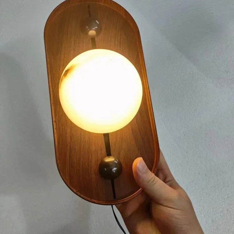 Modern light and light marble wall sconce for interior decoration - view 5