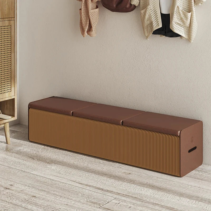Folding Kraft Paper Stool, Creative Folding Stool, Telescopic Paper Bench, Shop Sofa Stool, Home Leisure Chair, Modern Furniture - view 3