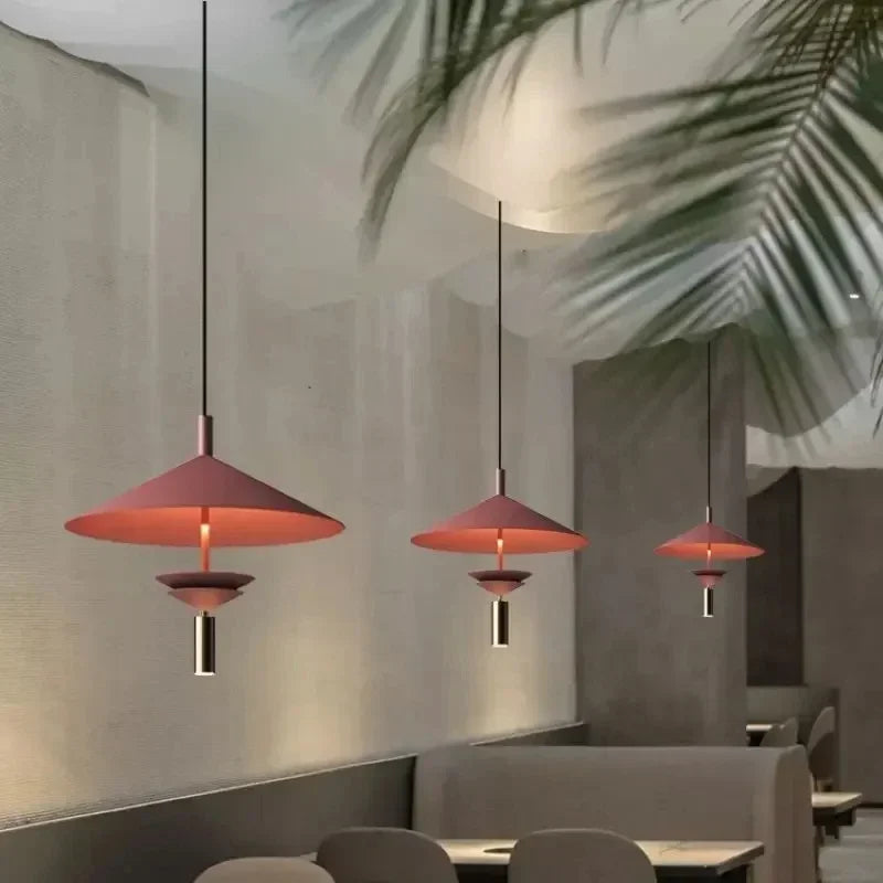 Modern metal chandelier Nordic design for interior lighting - view 3